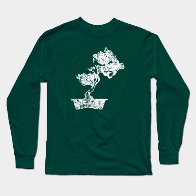 Bonsai Tree - Distressed Long Sleeve T-Shirt by PsychicCat